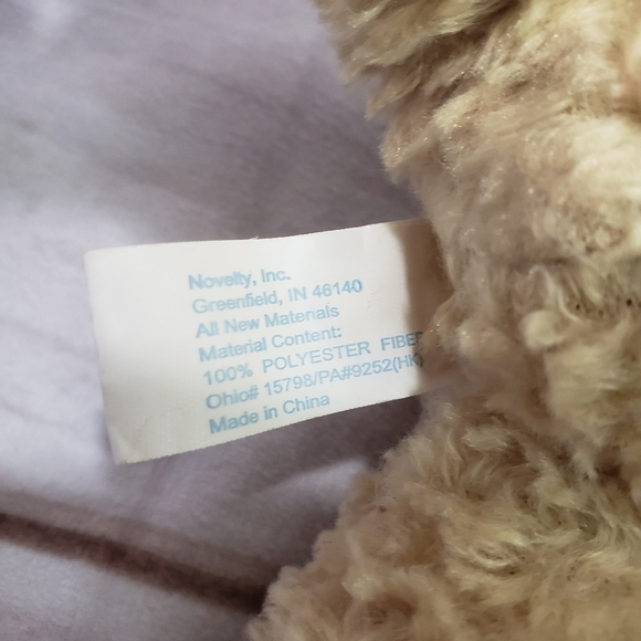 Bedtime Wish Bears Tan Pink Tooth Fairy Teddy Bear 7" Plush Stuffed Animal Plaid - Picture 6 of 7